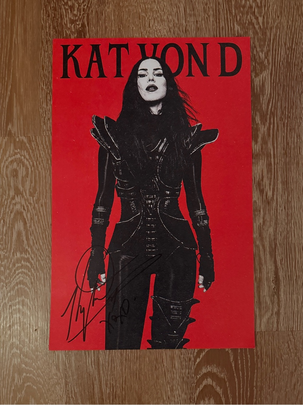 Kat Von D signed poster
Exclusive VIP merch from her latest tour